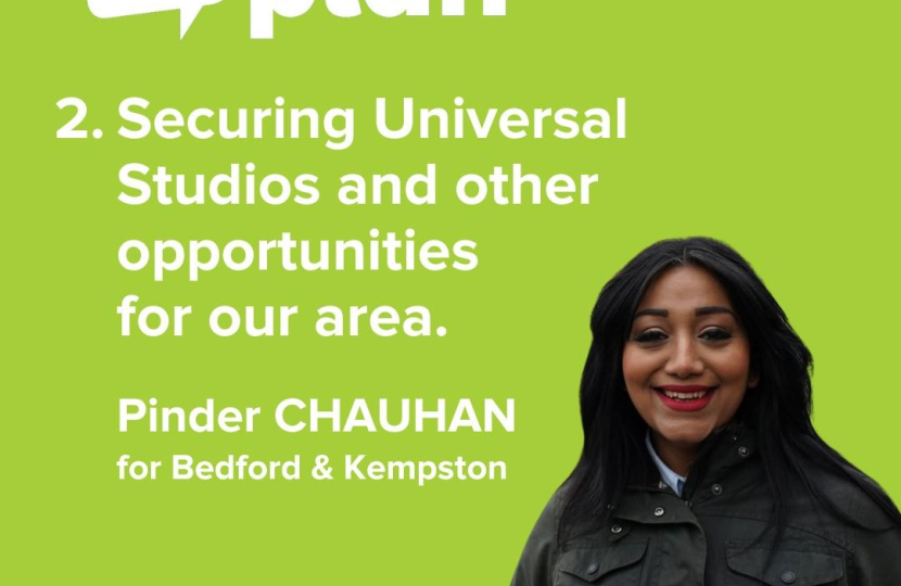 Securing Universal studios for Bedford - Pinder