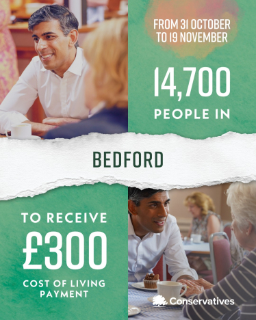 14,700 people across Bedford to receive £300 cost of living payments 